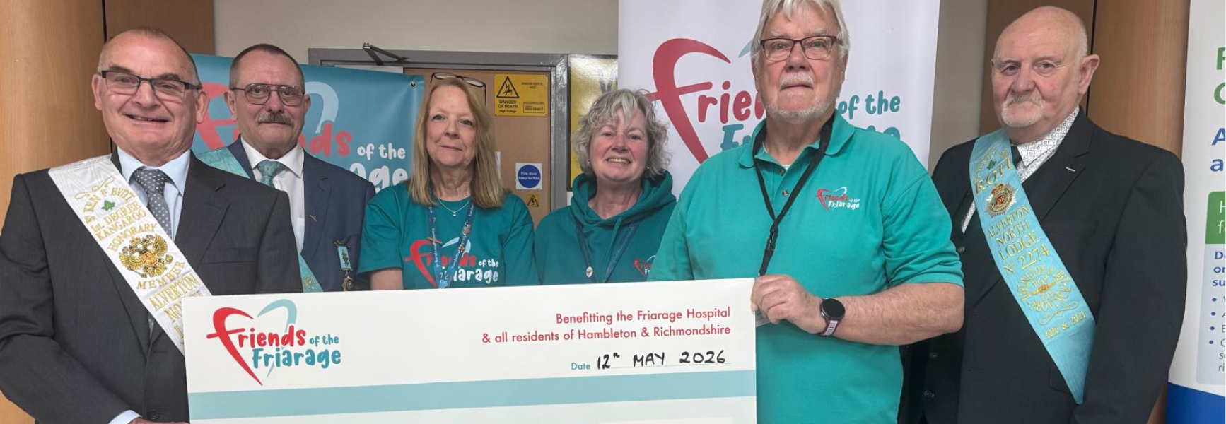 £1,000 Donation from Alverton North Lodge Buffs